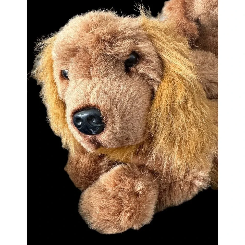 Realistic Cocker Spaniel Plush Dog Pup Set 15